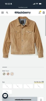 Chaqueta de camionero de gamuza Golden Bear para hombre talla XL color topo Foto 1 de 4