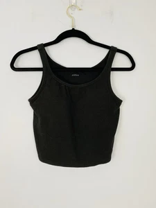 Sujetador Uniqlo Para Mujer Mediano Top AIRISM Negro Recortado Acanalado Top Incorporado Sujetador Copas - Imagen 1 de 7