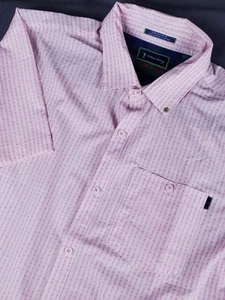 Camisa de golf William Murry para hombre con botones S/s estampado de cerveza blanco rosa - Imagen 1 de 9