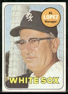 1969 Topps #527 Al Lopez en muy buen estado - Imagen 1 de 2
