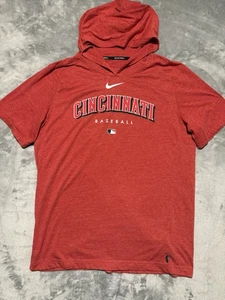 MLB CINCINNATI REDS Lightweight Hoodie Sleeveless Sweatshirt Sz Medium - Picture 1 of 5