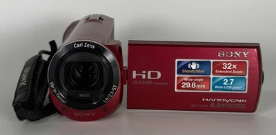 Sony HDR CX220 Full HD Camcorder - Handycam - 27x optischer Zoom rot - Bild 1 von 2