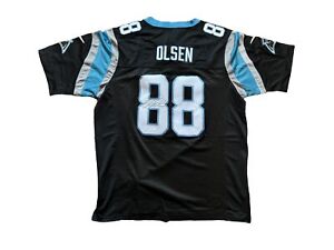 Greg Olsen Signed Carolina Panthers (Home Black) Jersey JSA