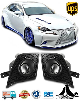 Fog Lights For 2014 2015 2016 Lexus IS250 IS350 Driving Bumper Lamp w/Wiring Kit - Image 1 of 4