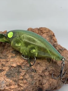 Mayhem Fishing Custom Painted Rock Crawler Style KO Crankbait - Green Hulk - Picture 1 of 6
