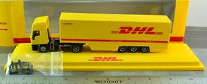 Rietze Iveco Euro Star Tractor Trailer DHL Express & Logistics 1:87 HO Scale - Picture 1 of 3
