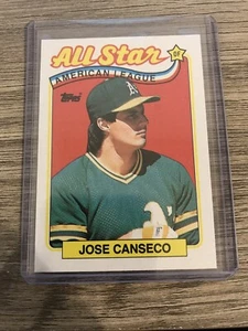 Jose Canseco 1989 Topps All Star Oakland Athletics Card #401 - Picture 1 of 2