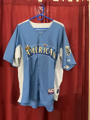 VINTAGE Josh Hamilton Majestic 12’ All Star Jersey Baby Blue Sz 50 Rangers Cover
