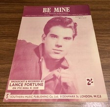 Vintage 1959 “BE MINE”. Broadcast & Recorded by Lance Fortune