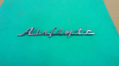 1949-54 Nash AIRFLYTE Emblem Script Nameplate Logo Rambler Ambassador Super 600 - Image 1 of 4