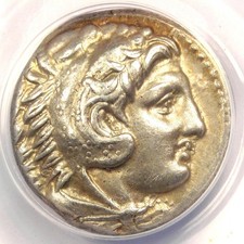 Alexander the Great III AR Tetradrachm Coin 332-326 BC - ANACS XF45 (EF45)!
