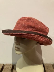 Sombrero de tweed de lana Failsworth 21"" rojo óxido - Imagen 1 de 5