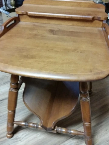 VTG SPRAGUE CARLETON CHILD'S SPINDLE SCHOOL DESK SOLID ROCK MAPLE BOOK RACK N.HA Cover