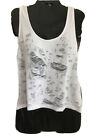 NEW Alo Yoga Pure Distressed Racerback STEP TANK, W2584R, Large RT $85.00
