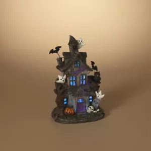 11.6"H B/O Lighted Resin Haunted House #2650350 - Picture 1 of 12