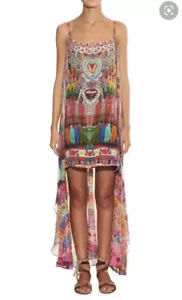 Camilla Franks Tassel Me Chiapas Dress Overlay Floral Embellished Silk Size 3 - Picture 1 of 18
