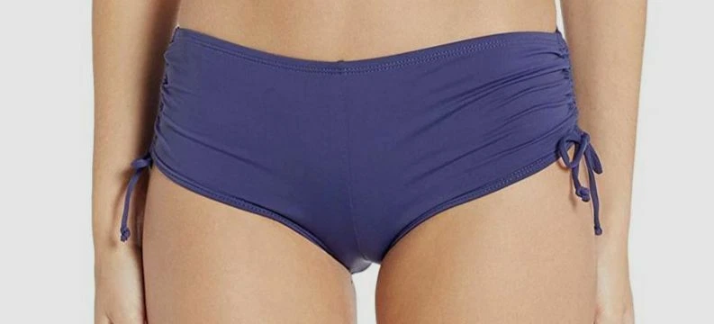 $150 Hobie Mujer Púrpura Elastizado Ajuste Pull-On Bikini Parte Inferior Traje de Natación Talla S Foto 1 de 1