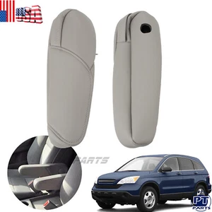 Fits 2007-2009 Honda CR-V CRV Leather Front Seat Armrest Replacement Cover Gray - Picture 1 of 11