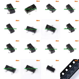 20pcs SMD MMBTA05-5551 Series Triode Silk screen SOT-23 NPN/PNP transistor - Picture 1 of 26