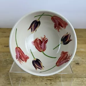 Emma Bridgewater Cerámica Verano Tulipanes Cerámica Grande Cuenco Francés 7" x 4" 1er - Imagen 1 de 6
