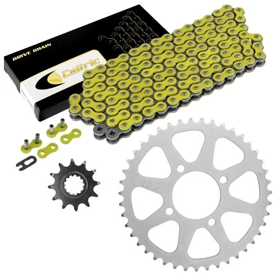 Kit de cadena de transmisión con piñones delanteros traseros para Kawasaki KEF300 Lakota 300 1995-2003 Foto 1 de 4