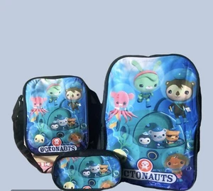Octonauts 3 pcs Kids School Backpack 16" Insulated Lunch Bag Pen Case - Picture 1 of 10