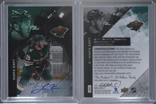 2017-18 SPx Rookies White Premium Material /5 Luke Kunin #R-LK Rookie Auto RC