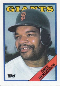 1988 TOPPS..DAVE HENDERSON..NRMT..CARD # 628..GIANTS..FREE COMBINED SHIPPING - Bild 1 von 1