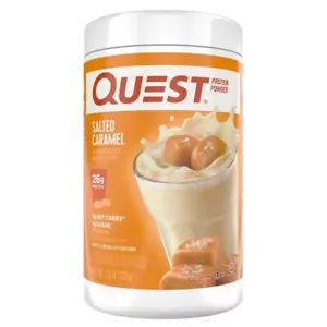 Quest Nutrition Protein Powder Salted Caramel, 26g Protein, Gluten Free, 1.6 LB - Picture 1 of 2