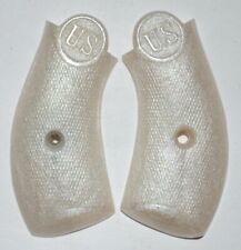 Iver And Johnson Us Top Break Small Frame Pistol Grips Pearl Plastic With Screw