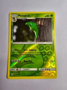2/149 Metapod Reverse Holo Pokémon TCG Karte Sonne & Mond Basis Set - Bild 1 von 3