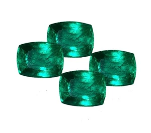3-5 Ct Natural Emerald Loose Gemstone 4 Pcs Lot Certified Colombian Emerald Gem - Imagen 1 de 7