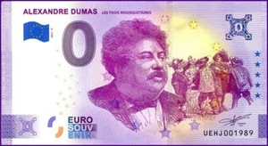 ALEXANDRE DUMAS / BILLET 0 € / NULL EURO-SCHEIN / UEHJ 2021-9 - Picture 1 of 1