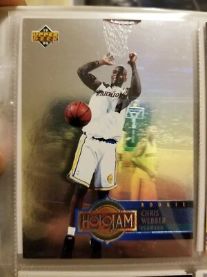 Rare: 1993 93 UPPER DECK HOLOJAM Chris Webber RC Rookie #H28 - Image 1 of 2