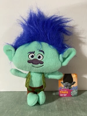 Trolls Branch 毛绒柔软玩具 12 英寸 孩之宝 Dreamworks 2016 标签 — 第 1/4 张图片