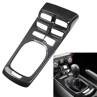 Carbon Fiber Gear Shift Console Trim Frame For Chevrolet Camaro 2010-2015 Manual - Image 1 of 4