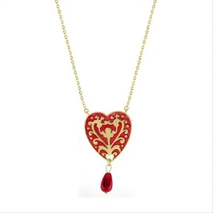 Collana Donna LE SCRITTE CLLSC19 in Argento 925 Dorato con Cuore Rosso e Fantasi - Imagen 1 de 2
