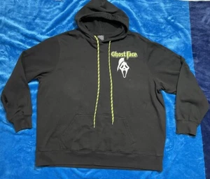 Scream Ghostface Graphic Black Hooded Sweater Size 2XL - Picture 1 of 10