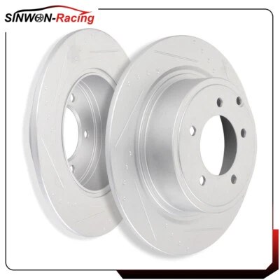Rotores de freno traseros discos para Dodge Avenger 2008 2009 2010 2011-2014 ranurados Foto 1 de 4