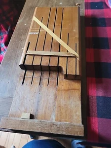 Cuchillo de cocina vintage de madera rústica montado en pared soporte para estantes 7 ranuras caoba - Imagen 1 de 1