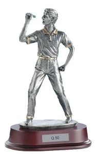 Geschenk/Ehrung "Dart-Spieler" massiv (Q50) Höhe=22cm mit Gravur 21,95 EUR - Bild 1 von 1