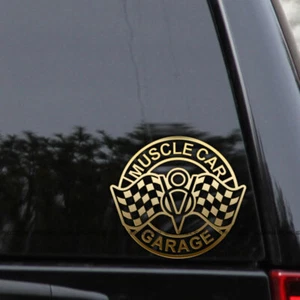 Hot Rod V8 Muscle Car Garage Mechanic Vinyl Decal Sticker - Picture 1 of 2