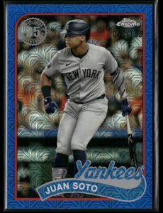 2024 Topps Chrome Juan Soto /150 Blue Refractor Mojo Yankees #75 AP241 - Bild 1 von 3