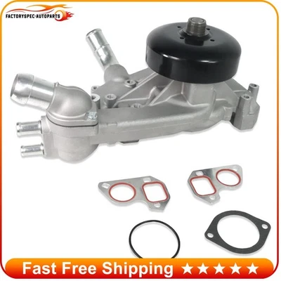 Water Pump w/Thermostat For 2003-06 Chevrolet Express GMC Savana 2500 3500 6.0L - Изображение 1 из 4