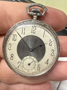 Antike Keystone Standard Taschenuhr Größe 12 läuft super UNIKAT - Bild 1 von 4