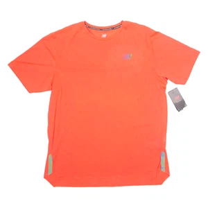 NEW BALANCE NEON RUNNING Mens T-Shirt Pink XL - Picture 1 of 6