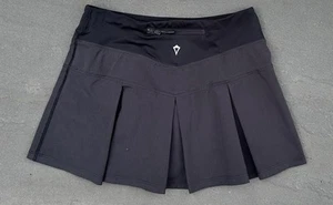 Ivivva by Lululemon Girls Skirt size 10 Tennis Skort Black Fast Drill - Picture 1 of 4