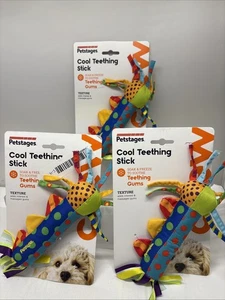 3x Petstages Cool Teething Gums Stick Dog Toy Multi-Color New Soak & Freeze (B64 - Picture 1 of 5