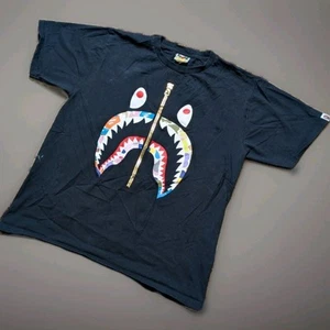 Bape Bathing Ape Shirt Size L Short Sleeve Hip Hop Street Face Graphic Tee - Imagen 1 de 17