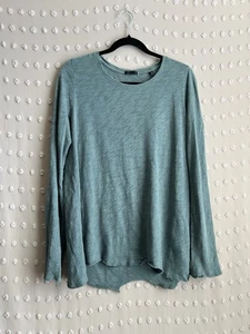 ATM Anthony Thomas Melillo Slub Jersey Long Sleeve Destroyed Wash Tee L Seafoam - Bild 1 von 5